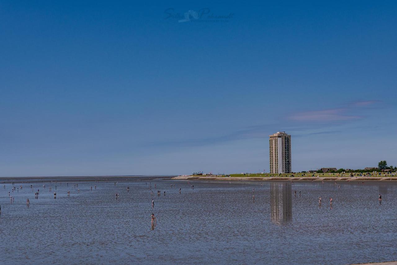 Ferienwohnung Watt Un Leev In Direkter Strand & Citynaehe Von Buesum Bagian luar foto
